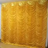 Bianco 3m 6m Ice Knit pieghettato Swag Backdrop Curtain 1PCS MOQ con per banchetti nuziali el Use2270