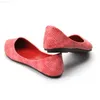 Dress Shoes Ladies European And American Style Snake Texture Plus Size 48-33 Pointed Toe Women Single Casual Flats Dancing Kvoll Shoes Red L230721
