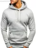 Herrtröjor tröjor 2021 Nya mäns casual hoodies tröjor manlig svart grå blå gröna huvtröjor tops s-2xl l230721