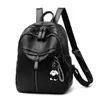 Mochila escolar de couro PU casual para estudantes universitários, novo estilo, à prova d'água, mochilas esportivas ao ar livre, mini mochila feminina, multifuncional, mochilas de ombro para viagem