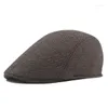 Berets Men's Casual Beret Outdoor Painter's Cap British Retro Forward Simple Octagonal Ivy Hundred Take Sboy