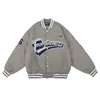 Men s Jackets Stand collar monogrammed embroidered baseball jersey cotton jacket 230720
