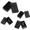 32 pçs caixa de joias 8x5cm colar preto para anel presente papel embalagem joias pulseira brinco display com esponja 210713295u