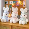 Dessin animé mignon poupée lapin broderie peluche dormir poupée enfants cadeau