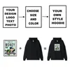 Erkek Hoodies Sweatshirts Özelleştirilmiş Yüksek Kaliteli Hoodie Cosplay DIY Özel Marka Tasarım Unisex Büyük Boy Hoodies Baskı Anime Pullover Özelleştirme 230720