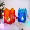 Ремесленные инструменты Diy Candlestick Epoxy Mod Crystal Holder Deweller Jewelry Box Sile Mods Delive Delive Home Garden Arts Crafts Dhauq