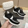 Designer -flat sneaker formateur casual chaussures denim toile cuir lettre superpositions plate-forme de mode bas baskets