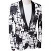 Мужские костюмы Blazers Blazer Fashion Splash Print