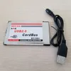 PCMCIA Expand To 2-Port USB 2.0 Converter Extension Card 54mm CardBus Slot with Cable