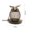 Trädgårdsdekorationer 1PC Wild Bird Owl Form Feeder utanför hängande kolibri matare dekor tillbehör för utomhusgård 230721