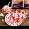 Europejski wystrój nowoczesny ceramika zachodnie płyty żywnościowe kostne porcelanowe ozdoby steku dekoracje stołowe kubki na deser taca270c