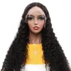 Curly Loose Deep Straight Lace Frontal Wig Human Hair Lace Front Wigs Natural Color for Women171V