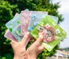 100 st återförslutningsbara förpackningspåsar små mylar plastpåsar för godis kaffebönor te torkade blommor förpackning tecknad förpackning påse