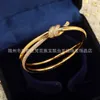 Original brand TFF Knot Bracelet with Gold Plated Fairy Style High Version Wrapped Diamond Buckle Sweet With logo