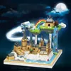 Actie Speelfiguren Micro Bricks Stad Creatieve Middeleeuwse Magie Kasteel Serie School Architectuur Model Bouwstenen Geschenken Speelgoed Kinderen Volwassenen 230721