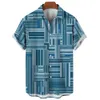 Freizeithemden für Herren, 3D-Hawaiihemd für Herren, 5XL, atmungsaktiv, Sommernähte, Retro-Hemden für Herren, einreihige Knopfleiste, kurzärmelig, Herrenoberteile 230721