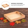 Assiettes Crafting Tray Crafts Container Poignée en bois Stockage Kids Activity Organizer