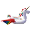 Bateau Gonflable Géant Licorne Flamingo Piscine Flotteurs Raft Anneau De Natation Salon Piscine D'été Beach Party Eau Flotteur Air Matelas HHA1255j