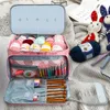 Other Home Storage Organization Empty Knitting Storage Bag Crochet Bag Multifunctional Crochet Knitting Tote Bags DIY Needle Arts Craft Yarn Bag 230721