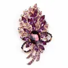 Brosches Peadsland Alloy Inlaid Rhinestone Brosch Design Fashionable High-End Clothing Accessories Pin Woman Gift MM-86
