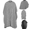 Trendy PopFeel Utmärkt kvalitet Randig Salong Hair Cutting Tyg Barber Cape Frisör varumärke APRONS2704