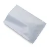 200pcs Matte biały biały milarowa folia opakowań próżnia otwartego górnego uszczelki cieplnej aluminiowa torba foliowa