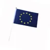 Europeiska unionens flagga 14 x 21 cm liten storlek banner 100 p c s lot294j