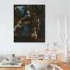 Leonardo Da Vinci Canvas Art de Maagd van de Rotsen Handgemaakte Figuur Renaissance Kunstwerk Schilderij Home Decor