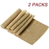 35cm x 10M Hessian Burlap Rustic Wedding Decorations Decoration Burlap Vintage Craft Burlap Hessian Table Runner Roll Vintage Jute267h