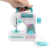 Tools Workshop Kids Simulation Sewing Machine Toy Mini Furniture Toy Educational Learning Design Clothing Toys Creative Gift Girls Toy 230720