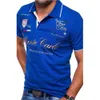 Polo da uomo ZOGAA T-shirt moda uomo con scollo a V e maniche corte con bottoni 230720