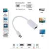 MINI DisplayPort to HDTV متوافق 4K 1080p الكابلات Projector Projetor DP Display Port 1.4 لنظام Mac Mini Apple Air Pro