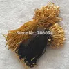 1000pcs Lot Hang Tag Strings Seal Gold Pin with Nylon And Stopper End Black Or Gold Color Choice338S