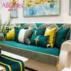 Avigers luxe patchwork velours vert sarcelle housses de coussin moderne maison décorative jeter taies d'oreiller pour canapé chambre 210315185h