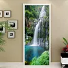 Naklejki ścienne 3d Po Watterbol Waterfall Nature Krajobraz naklejka Pvc Wodoodporna samoprzylepna Mural Papel de Pareede Decor Home Decor 230720