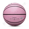 Bollar smält storlek 5 6 7 Basketbollar Pink Blue Pu Indoor Outdoor Standard för Women Youth Man Officiell Training Match 230721