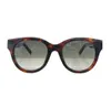 Modedesigner min monogram runda solglasögon för kvinnor 1526 vintage rundformglasögon sommar fritid elegans stil glasögon uv 171m