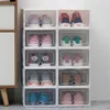 6 st Transparante opbergdozen verdikte stofdichte schoenen organizer box kan bovenop combinatie schoenenkast Q11302697