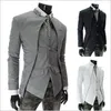 Nowa marka mężczyzn w stylu brytyjski Slim Suits Mens Stylowy projekt Blazer Casual Business Fashion Kurtka męska odzież prosta OU241H