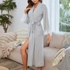 Women's Sleepwear Women Long Wedding Bride Bridesmaid Robes Elegant Sexy Lace Dressing Gown Bathrobe Bath Robe Sleep Lounge