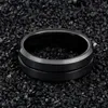 Bröllopsringar Poya Mens Grooved All Black Plated 8mm Tungsten Carbide