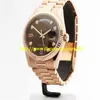 store361 nouvelle arrivée montres Top Haute Qualité Automatique Hommes Montres DATE 18K ROSE GOLD WATCH 118235 36MM184t