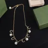 Ny Gold G Fashion Gift Pendant Halsband Designer Halsbandsmycken