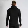 Men's Hoodies Sweatshirts New Men's Gym Cotton Sports Hoodies Jogger Fashion Zipper Jacket Casual Hooded Brand Male Clothing Running Coat Fitness Wear L230721