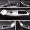 7pcs porta de aço inoxidável apoio de braço painel decoração janela vidro levantador quadro guarnição para Volvo XC60 S60 V60 carro styling244n