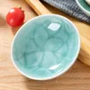 Herb Spice Tools 4 PCS Sauce Seasoning Dish Gravy Boats Small Bowl Porcelain Dinnerware Tableware Lilies Decor Dishwasher and Microwave Safe 230720