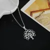 Pendant Necklaces Charm 925 Stamp Silver Color Necklace For Women 18 Inches Elegant Tree Card Fashion Gifts Party Wedding Jewelry