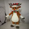 Costume della mascotte della renna di Natale per i costumi della mascotte del personaggio dei cartoni animati del partito per la personalizzazione del supporto293T