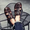 Wysokiej jakości klasyczny wysoki krowia letnie ręcznie robione sandały modowe i wygodne męskie buty na plażowe buty rozmiar