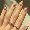 Valse nagels Nageltips Manicure DIY Nep Eenvoudig Amandel Frans
